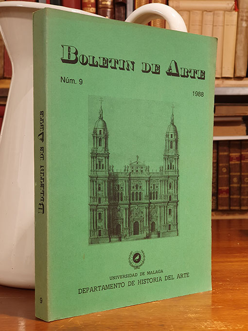Libro: Boletín de Arte. Número 9. Año 1988. Departamento de Historia del Arte de la Universidad de Málaga. | Autor: | Libros Bosch