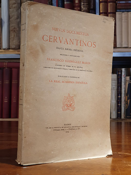 Libro: Nuevos documentos cervantinos, hasta ahora inéditos. Recogidos y anotados por... | Autor: | Libros Bosch