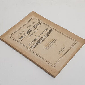 ELOGIO DEL ESCULTOR JUAN DE MESA Y VELASCO. (1583-1627).