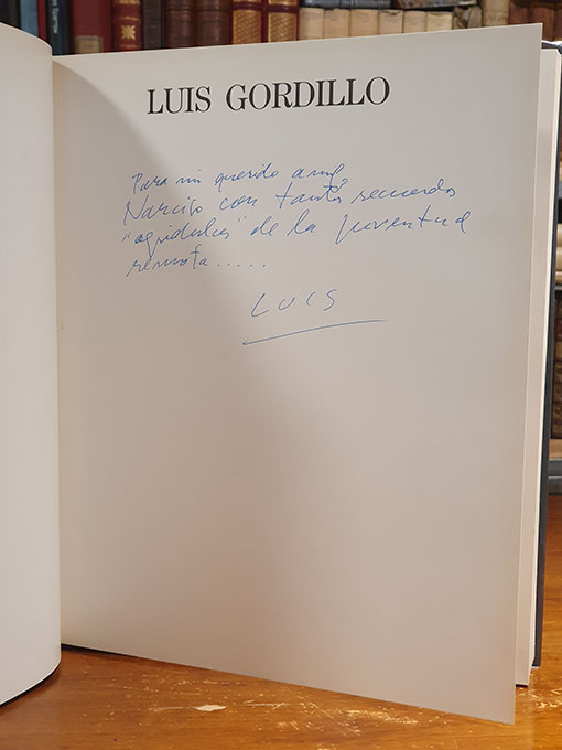 Libro: Luis Gordillo. Dedicatoria autógrafa del autor. | Autor: | Libros Bosch