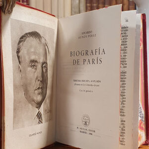 Biografía de París. Con 59 grabados. Tercera edición ampliada. (Primera en la colección JOYA)