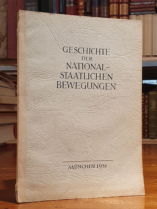 Libro: Geschichte der nationalstaatlichen Bewegungen. | Autor: | Libros Bosch