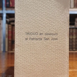 TRIDUO en obsequio al Patriarca San José.