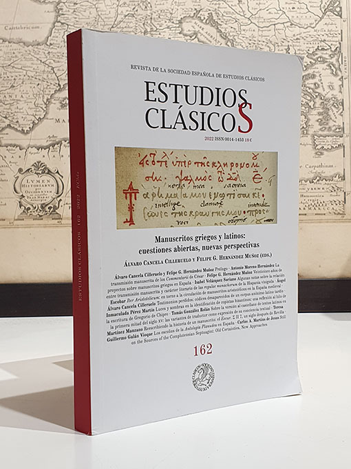 Libro: Manuscritos griegos y latinos: cuestiones abiertas, nuevas perspectivas. Revista de la Sociedad Española de Estudios Clásicos, 162. | Autor: | Libros Bosch