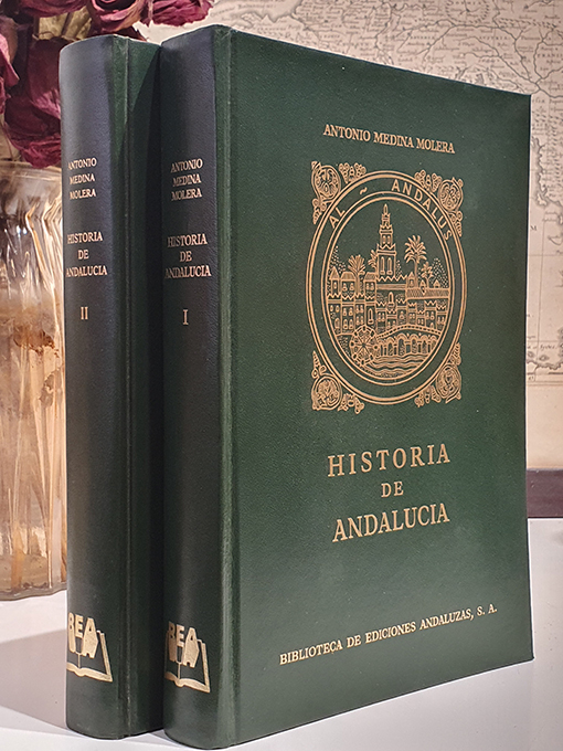 Libro: HISTORIA DE ANDALUCÍA, 2 Vols: 1- De los Orígenes al Califato Andalusí y 2- De la desmembración del Califato a la conquista Cristiano-Feudal. | Autor: | Libros Bosch