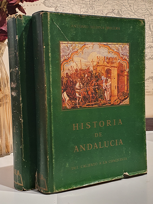 Libro: HISTORIA DE ANDALUCÍA, 2 Vols: 1- De los Orígenes al Califato Andalusí y 2- De la desmembración del Califato a la conquista Cristiano-Feudal. | Autor: | Libros Bosch