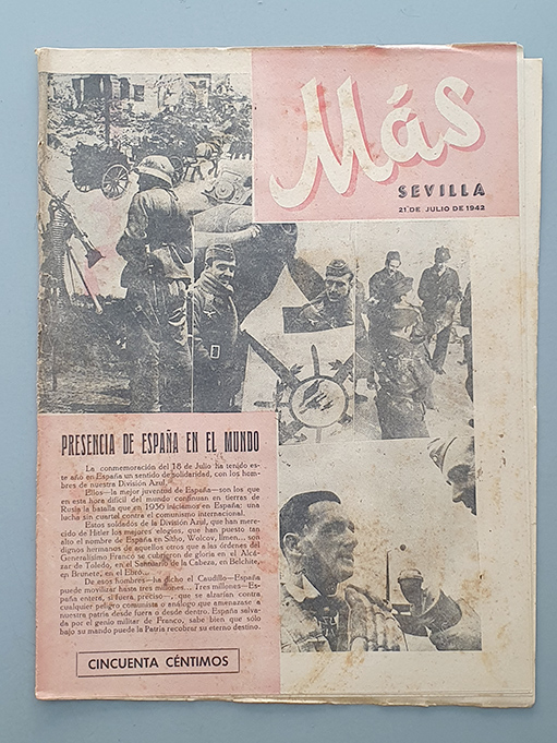 `Más´ Revista de deportes y espectáculos. Sevilla 21 de Julio de 1942 | Libros Antiguos | Libros Bosch Libro: `Más´ Revista de deportes y espectáculos. Sevilla 21 de Julio de 1942 | Autor: | Libros Bosch