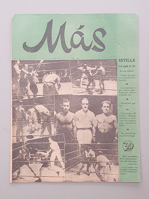 Libro: `Más´ Revista de deportes y espectáculos. Sevilla 5 de agosto de 1941 | Autor: | Libros Bosch