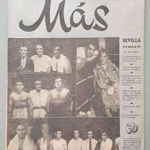 `Más´ Revista de deportes y espectáculos. Sevilla 19 de agosto de 1941
