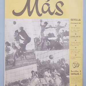 `Más´ Revista de deportes y espectáculos. Sevilla 20 de mayo de 1941.