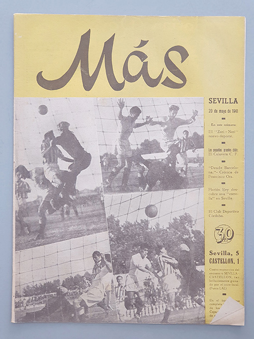 `Más´ Revista de deportes y espectáculos. Sevilla 20 de mayo de 1941. | Libros Antiguos | Libros Bosch Libro: `Más´ Revista de deportes y espectáculos. Sevilla 20 de mayo de 1941. | Autor: | Libros Bosch