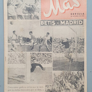 `Más´ Revista de deportes y espectáculos. Sevilla 20 de octubre de 1942.