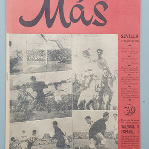 `Más´ Revista de deportes y espectáculos. Sevilla 1 de Julio de 1941.