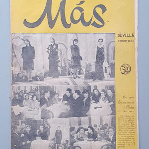 `Más´ Revista de deportes y espectáculos. Sevilla 4 de noviembre de 1941