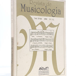 Revista de Musicología, vol. XVIII, 1995, nº 1-2. - Miguel Ángel Roig-Francolí: Teoría, análisis, crítica: Reflexiones en torno a ciertas lagunas en la musicología española - Wolfgang Freis: Becoming u Theorist: The growth of the Bermudo´s "Declaración de instrumentos musicales" - Juan José Carreras: "Conducir a Madrid estos moldes": Producción, dramaturgia y recepción de la fiesta teatral "Destinos vencen finezas" (1698/1699) - Mariano Pérez Prieto: La capilla de música de la catedral de Salamanca durante el período 1700-1750: historia y estructura (empleos, voces, instrumentos, plantillas, provisión de plazas y nómina) - Andrea Bomi: La música en las festividades del Palacio Real de Valencia en el siglo XVIII- Víctor Pagán: Un italiano en Madrid: Gioacchino Rossini (estudio de iconografía) - Gemma Pérez Zalduondo: EI nacionalismo como eje de la política musical del primer gobiemo regular de Franco (30 de enero de 1938 - 8 de agosto de 1939) Julio García Bilbao: Averiguaciones sobre la zanfonfa de Faustino Santalices Catalogación de fondos musicales - Louis Jambou: Cantatas solísticas de Valls y compositores anónimos. Identidad y ruptura estilística. Apuntes para un estudioTesis doctorales españolas sobre música- María Gembero Ustárroz: La música en la catedral de Pamplona durante el siglo XVIII- Pilar Ramos López: La capilla de musica de la catedral de Granada en la primera mitad del siglo XVII: Diego de Pontac - Enrique Guillermo Cámara de Landa: La musica de la baguala del noroeste argentino- Mariano Pérez Prieto: Tres capillas musicales salmantinas: catedralicia, universitaria y de San martín, durante el período 1700-1750 - Elena Le Barbier Ramos: Órganos, organistas y organeros en la provincia de Palencia: 1500-1800 - Juan Ruiz Jiménez: La colegiata del Salvador en el contexto musical de Granada -Noticias de 1994. Coordinación: Cristina Bordas- I Congrés de Música a Catalunya (Mariano Lambea Castro) - Symposium "EI piano en España" (Gemma Salas Villar) - Jornadas Metodológicas de Catalogación de Fondos Musicales en Archivos Municipales de Andalucía (José Sierra Pérez) - Simposio internacional "Teatro y Musica en Espana. (Siglo XVIII)" (José Máximo Leza Cruz) - Consejo Iberoamericano de la Música y Congreso "Música y Sociedad en los Años 90" (Victoria Eli Rodríguez) - Seminario "Iglesia y mecenazgo: la literatura, el arte,la musica y el teatro en la Edad Media" (M. Carmen Gómez Muntané) - Sixth Biennial Conference on Baroque Music (Luis Robledo) - "Creature di Prometeo. Il baIlo teatrale dal divertimento al drama. Giornate di Studio per Aurel M. Milloss" (Xodn M. Carreira) - Congreso internacional "La Memoria de la Danza" (Marta Carrasco Benítez) - Seminario La teatralidad medieval y su supervivencia» (M. Carmen Gómez Muntané) - I Symposium Intemacional "Sebastián Erard: A European pioneer of Instrument-making" (Rudolf Frick)- Symposium internacional "Tiento a CabanilIes" (Vicente Galbis López)- Congreso internacional "Falla y Lorca: entre la tradición y la vanguardia" (Susana Zapke) - María Ester-Sala (1946-1994) (Josep Crivillé i Bargalló)- Mariano Pérez Gutiérrez (1932-1994) (Emilio Rey García) BibliografíaReseñas bibliográficas. Coordinación: Xoan M. Carreira - María Rosa Calvo-Manzano, "El arpa en el barroco español, I " (Xoán M.Carreira)- Philip G. Downs, "Classical Music. The era of the Haydn, Mozart and Beethoven; Anthology of Classical Music" ; N. Zaslaw (ed.), "The Classical era.From the 1740s to the end of 18th century" (María Pilar Alén)- "Las edades del hombre. La música en la iglesia de Castilla y León" (Álvaro Zaldívar Gracia)- Marc Everist (ed.), "Music before 1600" (Wolfgang Freis)- Luis Hernández, "Musica y culto divino en el real Monasterio de EI Escorial (1563-1837)" (Jose Sierra)- David Hiley, "Western Plainchant. A Handbook" (Juan Carlos Asensio)- Willibald Leo Freiherr von Lütgendorff, "Die Geigen- und Lautenmachern vom Mittelalter bis zur Gegenwart. Band 3: Ergänzungsband"; Martha Novak Clinckscale, "Makers of the Piano 1700-1820"; William Waterhouse, "The New Langwill Index" (Beryl Kenyon de Pascual)- James McKinnon (ed.), "Antiquity and the Middle Ages. From Ancient Greece to the 15th Century" (Carmen Rodríguez Suso)- José Luis Palacios Garoz, "José Pradas Gallén. El ultimo barroco valenciano" (Andrea Bombi)- José Peris-Lacasa (ed.), "Catálogo del Archivo de Música del Palacio Real de Madrid" (Xoan M. Carreira)- Mary Jane Phillips-Matz, "Verdi: a Biography" (Luisa Cymbron)- Susan Rankin y David Hiley (eds.), "Music in the Medieval English Liturgy" (Juan Carlos Asensio)- Robert Stradling Y Meirion Hughes, The English Musical Renaissance (1860-1949). "Construction and Deconstruction" (Teresa Cascudo)- Carlos Villanueva, "Los villancicos gallegos" (Paul R. Laird)