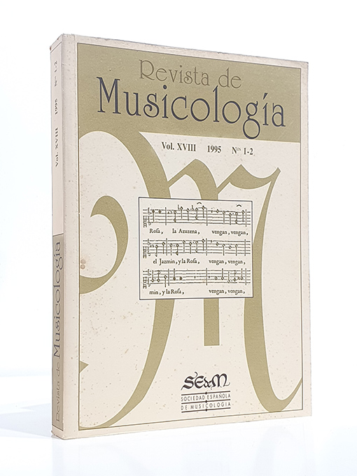 Libro: Revista de Musicología, vol. XVIII, 1995, nº 1-2. - Miguel Ángel Roig-Francolí: Teoría, análisis, crítica: Reflexiones en torno a ciertas lagunas en la musicología española - Wolfgang Freis: Becoming u Theorist: The growth of the Bermudo´s "Declaración de instrumentos musicales" - Juan José Carreras: "Conducir a Madrid estos moldes": Producción, dramaturgia y recepción de la fiesta teatral "Destinos vencen finezas" (1698/1699) - Mariano Pérez Prieto: La capilla de música de la catedral de Salamanca durante el período 1700-1750: historia y estructura (empleos, voces, instrumentos, plantillas, provisión de plazas y nómina) - Andrea Bomi: La música en las festividades del Palacio Real de Valencia en el siglo XVIII- Víctor Pagán: Un italiano en Madrid: Gioacchino Rossini (estudio de iconografía) - Gemma Pérez Zalduondo: EI nacionalismo como eje de la política musical del primer gobiemo regular de Franco (30 de enero de 1938 - 8 de agosto de 1939) Julio García Bilbao: Averiguaciones sobre la zanfonfa de Faustino Santalices Catalogación de fondos musicales - Louis Jambou: Cantatas solísticas de Valls y compositores anónimos. Identidad y ruptura estilística. Apuntes para un estudioTesis doctorales españolas sobre música- María Gembero Ustárroz: La música en la catedral de Pamplona durante el siglo XVIII- Pilar Ramos López: La capilla de musica de la catedral de Granada en la primera mitad del siglo XVII: Diego de Pontac - Enrique Guillermo Cámara de Landa: La musica de la baguala del noroeste argentino- Mariano Pérez Prieto: Tres capillas musicales salmantinas: catedralicia, universitaria y de San martín, durante el período 1700-1750 - Elena Le Barbier Ramos: Órganos, organistas y organeros en la provincia de Palencia: 1500-1800 - Juan Ruiz Jiménez: La colegiata del Salvador en el contexto musical de Granada -Noticias de 1994. Coordinación: Cristina Bordas- I Congrés de Música a Catalunya (Mariano Lambea Castro) - Symposium "EI piano en España" (Gemma Salas Villar) - Jornadas Metodológicas de Catalogación de Fondos Musicales en Archivos Municipales de Andalucía (José Sierra Pérez) - Simposio internacional "Teatro y Musica en Espana. (Siglo XVIII)" (José Máximo Leza Cruz) - Consejo Iberoamericano de la Música y Congreso "Música y Sociedad en los Años 90" (Victoria Eli Rodríguez) - Seminario "Iglesia y mecenazgo: la literatura, el arte,la musica y el teatro en la Edad Media" (M. Carmen Gómez Muntané) - Sixth Biennial Conference on Baroque Music (Luis Robledo) - "Creature di Prometeo. Il baIlo teatrale dal divertimento al drama. Giornate di Studio per Aurel M. Milloss" (Xodn M. Carreira) - Congreso internacional "La Memoria de la Danza" (Marta Carrasco Benítez) - Seminario La teatralidad medieval y su supervivencia» (M. Carmen Gómez Muntané) - I Symposium Intemacional "Sebastián Erard: A European pioneer of Instrument-making" (Rudolf Frick)- Symposium internacional "Tiento a CabanilIes" (Vicente Galbis López)- Congreso internacional "Falla y Lorca: entre la tradición y la vanguardia" (Susana Zapke) - María Ester-Sala (1946-1994) (Josep Crivillé i Bargalló)- Mariano Pérez Gutiérrez (1932-1994) (Emilio Rey García) BibliografíaReseñas bibliográficas. Coordinación: Xoan M. Carreira - María Rosa Calvo-Manzano, "El arpa en el barroco español, I " (Xoán M.Carreira)- Philip G. Downs, "Classical Music. The era of the Haydn, Mozart and Beethoven; Anthology of Classical Music" ; N. Zaslaw (ed.), "The Classical era.From the 1740s to the end of 18th century" (María Pilar Alén)- "Las edades del hombre. La música en la iglesia de Castilla y León" (Álvaro Zaldívar Gracia)- Marc Everist (ed.), "Music before 1600" (Wolfgang Freis)- Luis Hernández, "Musica y culto divino en el real Monasterio de EI Escorial (1563-1837)" (Jose Sierra)- David Hiley, "Western Plainchant. A Handbook" (Juan Carlos Asensio)- Willibald Leo Freiherr von Lütgendorff, "Die Geigen- und Lautenmachern vom Mittelalter bis zur Gegenwart. Band 3: Ergänzungsband"; Martha Novak Clinckscale, "Makers of the Piano 1700-1820"; William Waterhouse, "The New Langwill Index" (Beryl Kenyon de Pascual)- James McKinnon (ed.), "Antiquity and the Middle Ages. From Ancient Greece to the 15th Century" (Carmen Rodríguez Suso)- José Luis Palacios Garoz, "José Pradas Gallén. El ultimo barroco valenciano" (Andrea Bombi)- José Peris-Lacasa (ed.), "Catálogo del Archivo de Música del Palacio Real de Madrid" (Xoan M. Carreira)- Mary Jane Phillips-Matz, "Verdi: a Biography" (Luisa Cymbron)- Susan Rankin y David Hiley (eds.), "Music in the Medieval English Liturgy" (Juan Carlos Asensio)- Robert Stradling Y Meirion Hughes, The English Musical Renaissance (1860-1949). "Construction and Deconstruction" (Teresa Cascudo)- Carlos Villanueva, "Los villancicos gallegos" (Paul R. Laird) | Autor: | Libros Bosch