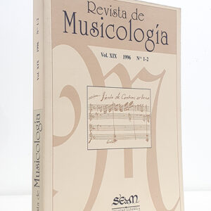 Revista de Musicología, vol. XIX, 1996, nº 1-2- Manuela Cortés García: Sobre la música y los efectos terapéuticos en la "Epístola sobre las melodías" de Ibn Bayya - Mari Carmen Gómez Muntané: La música laica en el reino de Castilla en tiempos del Condestable don Miguel Lucas de Iranzo (1458-1473)- José Ignacio Palacios Sanz: Relación de maestros de capilla y organistas de la catedral de El Burgo de Osma (Soria) (l562-1996)- Ricardo Miranda: Aves, ecos, alientos y sonidos: Juana Inés de la Cruz y la música- Carlos Martínez Gil: Ofrécese compañía de ministriles para tocar en fiestas. Sobre la formación de una compañía de ministriles en Tóledo en 1668- Miguel Bernal Ripoll: Las contras de los órganos barrocos del País Valenciano. Reflexiones sobre su empleo en la música de Cabanilles- Juan Miguel González Fernández: El oficio de la gaita en la Galicia tradicional de los siglos XVII-XIX- María Concepción Peñas García: Los Acuña, una familia de músicos- Carlos José Gosálvez Lara y José María Soto de Lanuza: El grabado musical en España. La calcografía de Santamaría - Robert Parker: A Falla Champion in Mexico: Carlos Chávez- Christiane Heine: Fernando Remacha (1898-1984): su despedida de la música- Carmen Rodríguez Suso: La música vasca en los años sesentaCatalogación de fondos musicales- M. June Yakeley: New Sources of Spanish Music for the Five Course GuitarTextos teóricos- Luis Robledo: Del pitagorismo a la justa entonación: los tratados musicales de Juan Pérez de Moya y de Juan Segura- María Sanhuesa Fonseca: El tratado Falsas practicables para músicos (manuscrito, 1651) de Jayme de CiervoTesis doctorales españolas sobre música- Jon Bofill i Soliguer: Construcció intervàlica en la música tardana de L. Van Beethoven per a piano i de cambra- José Luis Palacios Garoz: Estética musical del barroco tardío valenciano. José Pradas Gallén (1689-1757)- Carmen Rodríguez Suso: Fragmentos con notación musical en el País Vasco (siglos XII-XVIII)- Paloma Otaola González: El humanismo musical de Francisco Salinas- María-Àngels Subirats: La cançó de bressol: un fenómen etnomusicológic- Ignacio Susaeta Llombart: La música en las fuentes hemerográficas del siglo XVIII español: referencias musicales en la Gaceta de Madrid, y artículos de música en los papeles periódicos madrileños- Rosa Martínez Anguita: La música civil y religiosa en Jaén en el siglo XIX- Josep M. Villar I Torrens: Les simfonies de Carles Baguer: fonts, context i estil- Francesc Cortès I Mir: El nacionalismo musical de Felip Pedrell a través de sus óperas: Els Pirineus, La Celestina y El Comte Arnau- Carmen Julia Gutiérrez González: La himnodia medieval en España- Jordi Ballester I Gibert: Iconografía musical a al Corona dAragó (1350-1500): Els cordòfons representants en la pintura sobre taula. Catàleg inconogràfic i estudi organològic- Francisco Javier Garbayo Montalbes: La viola y su música en la catedral de Santiago entre el barroco y el clasicismo- Manuela Cortés García: Kunnas al Haik, edición, traducción y estudioNoticiasNoticias de 1995 y 1996. Coordinación: Cristina Bordas- Congreso internacional "Música y literatura en la Península Ibérica: 1600-1750" (José Máximo Leza Cruz)- Congreso internacional de Canto gregoriano III Milenio (José Maria Sánchez Verdú)- Simposium " Ruperto Chapí y la música de su tiempo" (Celsa Alonso)- I Congreso Internacional de cultura mozárabe (historia, arte, literatura, liturgia y música)- Exposición "Imágenes para la lírica: el teatro musical español a través de la estampa (1850-1936)" (Carlos José Gosálvez Lara)- II Congreso Internacional de Música Árabe (Manuela Cortés García)- Conferencia internacional "Dance and Boundaries in Society, Politics, Gender, Education and Tecnology" (Marta Carrasco)- Internacional Conference celebrating 100 years of music at the Universtiy of Melbourne (Yolanda Acker)- V Congreso de la Associazione Internazionale Studi di Canto Gregoriano (Juan Carlos Asensio)- Intercambios culturales: España y Lationamérica, ca. 1550-1750 (Michael Noone)- Jornadas Iberoamericanas de etnomusicolgía. II Encuentro de etnomusicólogos iberoamericanos (Enrique Cámara de Landa)- II Congreso internazionale sul clavicordio (Nelly van Ree Bernard)- Encuentro internacional "Música y músicos españoles y cubanos. Influencias mutuas durante los siglos XIX y XX" (Celsa Alonso)- Congreso internacional "La zarzuela en España e Hispanoamérica. Centro y periferia. 1800-1950" (Antonio Álvarez Cañibano)- International Conference "Austria, 996-1996: Music in a changing society" (Carmen Rodríguez Suso)- II Congreso Internacional de Ontología (Javier Goldáraz)- Coloquio internacional "Fuentes musicales en la Península Ibérica (ca. 1250-1550)" (Juan Carlos Asensio)- Congreso internacional "Il teatro dei due mondi. Migrazioni e circolazione Del lramma per musica fra L'Italia, La Spagna, il Portogallo e Le Americhe latine"( José Máximo Leza Cruz)- Seminário "Trovadores, juglares y predicadores de la Edad Media y su divulgación a finales del siglo XX"(Maricarmen Gómez)- Exposición "Els postres Luthiers. Escultores del so". Exposición "Bajo el signo del ave fénix. Colección Rivière de instrumentos de arco" (Cristina Bordas)BibliografíaReseñas bibliográficas. Coordinación: Xoàn M. Carreira- Filippo Coppola / Manuel García Bustamante, "El robo de Porserpina y Sentencia de Júpiter 1678" (Dinko Fabris)- Nicola Fago "il Tarantino", "Le cantate da camara". Tomo I (Miguel Á. Marin)- Carlos José Gosálvez Lara, "La edición musical española hasta hasta 1936" (Alejandro Luis Iglesias)- Jesús Ángel de la Lama, "El órgano barroco español, I. Naturaleza, II. Registros (1ª parte) y (2ª parte) (Louis Jambou)- Jesús Luque Moreno, "Arsis, Thesis, Ictus. Las marcas del ritmo en la música y en la métrica antiguas (Antonio Moreno Hernández)- Jesús Luque Moreno, "De Pedibus, De Metris. Las unidades de medida en la rítmica y en la métrica antiguas (Antonio Moreno Hernández)- Gimpaolo Mele, "Psalterium-Hymnarium Arborense. II manoscritto P. XIII della Cattedrale di Oristano (secolo XIV/XV). Studio codicologico, paleografico, testuale, storico, liturgico, gregoriano (Juan Carlos Asensio)- Antonio Odriozola, "Catálogo de libros litúrgicos, españoles y portugueses, impresos en los siglos XV y XVI" (Alejandro Luis Iglesias)- Carmen Rodríguez Suso, "La monodia litúrgica en el País Vasco. (Fragmentos con notación musical de los siglos XII al XVIII)" (Juan Carlos Asensio)- Robert J. Snow, "A New- World Collection of Polyphony for Holy Week and the Salve service. Guatemala City, Cathedral Archive, Music Ms. 4" (Dionisio Preciado)