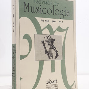 Revista de Musicología, vol. XXII, 1999, nº 2 -Antonio EZQUERRO - Mª Cinta GUERRERO: La música en la Real Colegiata del Santo Sepulcro de Calatayud-Josep BORRÀS - Antonio EZQUERRO: Chirimías en Calatayud. Principio y final de un proceso constructivo-Carl SLOANE: The problem of temperament in Antonio Soler's keyboard sonatas-José Antonio BOCCHERINI SÁNCHEZ: Los testamentos de Boccherini  Xosé Crisanto GÁNDARA: El violón ibérico-Jacinto TORRES: La obra vocal de Isaac Albéniz: Songs, Melodies, CancionesTEXTOS-Begoña LOLO: Las Constituciones de la Concordia Funeral. Una reivindicación social de los músicos de la Real Capilla a finales del siglo XVIIITESIS DOCTORALES-Susana ASENSIO LLAMAS: Música y emigración. El fenómeno musical marroquí en Barcelona-Soterraña AGUIRRE RINCÓN: Un manuscrito para un convento: El Libro de Música dedicado a Sor Luisa en 1663. Estudio y edición crítica-Vicente GALBIS LÓPEZ: La música escénica en Valencia: 1832-1868. Del modelo del Antiguo Régimen a la organización musical del estado burgués-Jaime TORTELLA: Luigi Boccherini en la Ilustración española-Ana Isabel ELVIRA ESTEBAN: Una aproximación a la danza académica en España: Aportaciones artísticas de María de Ávila-Mª Teresa FERRER BALLESTER: Antonio Teodoro Ortells (1647-1707): estudio biográfico y estilístico del repertorio musical-Luis COSTA VÁZQUEZ: La formación del pensamiento musical nacionalista en Galicia en 1936NOTICIASCoordinación: Carlos José GOSÁLVEZ-V Congreso de la SIBE (Enrique Cámara de Landa)-Congreso Internacional sobre Instrumentos Musicales (Beryl Kenyon de Pascual)-XIII Conferencia Anual de la Asociación Argentina de Musícología: `La Musicología del siglo XX, temáticas, enfoques y tendencias´ (Enrique Cámara de Landa)-Coloquio Internacional `Musicología y Globali-ICTM International Colloquium in Spain (María Sanhuesa Fonseca)-Congreso Internacional `La ópera en España e Hispanoamérica. Una creación propia. Ópera fin de siglo. Un debate necesario´ (María Encina Cortizo)-Necrológica Joaquín Rodrigo (Javier Suárez Pajares)-Necrológica Alfredo Kraus (Luis G. Iberni)BIBLIOGRAFÍAReseñas bibliográficas. Coordinación Ángel MEDINA-Habib HASSAN TUMA: La música de los árabes. Traductor: Ramón Barce (Manuela Cortés García)-Francisco de PEÑALOSA: Lamentations of Jeremiah (Maricarmen Gómez)-Music in Spain during the Eighteenth Century. Ed. Malcom BOYD - Juan José CARRERAS (Rainer Kleinertz)-Walter Aaron CLARK: Isaac Albéniz. Portrait of Romantic (Jacinto Torres)-Gonzalo FERNÁNDEZ DE LA GÁNDARA - Miguel LORENTE: Acústica musical (J. Javier Goldáraz Gaínza)-Alesandro BARICCO: El alma de Hegel y las vacas de Wisconsin. Una reflexión sobre la música culta y la modernidad. (Javier Ordóñez)