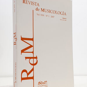 Revista de Musicología, vol. XXX, 2007, nº 1.Artículos:-Aurèlia Pessarrodona Pérez: El estilo musical de la tonadilla escénica dieciochesca y su relación con la ópera italiana a través de la obra de Jacinto Valledor (1744-1809)-M. Pilar Alén: Reflexiones sobre un siglo de "música gallega" (ca. 1808-1916)-Manuel Sancho García: Orfeonismo y Canto coral en Valencia (1850-1910)-Germán Gan Quesada: Tópico folklórico, tradición e innovación en un ballet "español": "Jugando al toro" de Cristóbal Halffter-José Ignacio Suárez García: El estreno de "Parsifal" hace 125 a través de las fuentes españolasTesis doctorales:-Carlos José Villar Taboada: Las músicas contemporáneas en Galicia (1975-2000): Entorno cultural y estrategias compositivas-Luis Pedro Bedmar Estrada: La música en la Catedral de Córdoba a través del magisterio de Jaime Bailus y Vila (1785-1822)-Cristina Isabel Pina Caballero: La música civil en Murcia, de Felipe V a Carlos III: del barroco cambio dinástico al esplendor de la Ilustración-Ainhoa Kaiero Claver: Creación musical e ideologías: la estética de la postmodernidad frente a la estética modernaReseñas bibliográficas:-Fr. Pablo Nassarre: "Fragmentos Músicos, repartidos en quatro tratados en que se hallan las Reglas generales y muy necesarias para Canto Llano, Canto de Órgano, Contrapunto y Composición". Edición y estudio a cargo de Álvaro Zaldívar Gracia (José Ignacio Palacios Sanz)-Miguel Manzano Alonso: "Cancionero popular de Burgos" (Miguel Bernal)-Francisco Correa de Arauxo: "Libro de tientos y discursos de música práctica y theórica de órgano intitulado Facultad Orgánica", Alcalá, 1626. Edición y transcripción de Miguel Bernal Ripoll (Josep M. Mas i Bonet)-Carlos Villanueva (ed.): "Jesús Bal y Gay, 1905-1933. Tientos y silencios" (Beatriz Martínez del Fresno)-María Asunción Flórez: "Música teatral en el Madrid de los Austrias durante el Siglo de Oro" (Mariano Lambea y Lola Josa)-Miguel Navarro (ca. 1563-1627): "Opera omnia". Estudio y edición musical de Aurelio Sagaseta (Maricarmen Gómez)-Rosario Álvarez y Lothar Siemens: "La música en la sociedad canaria a través de la historia, I. Desde el periodo aborigen hasta 1600" (Roc Laseca y Carlos Rodríguez Morales)-Joaquín López González: "Manuel de Falla y el cine: una relación infructuosa" (Josep Lluís i Falcó)