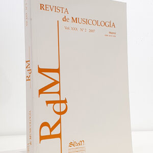 Revista de Musicología, vol. XXX, 2007, nº 2. Artículos:- Óscar Creus Ortolá: Características estilísticas en los motetes de Ginés Pérez (?-1600)- Omar Morales Abril: Características de estilo en la obra de Pedro Bermúdez (fl.1574-1604)- Miguel Bernal Ripoll: El temple de Soler: características y realización práctica- Xavier Daufí: Estudio de los recitativos de los oratorios de Francesc Queralt- Mª Esperanza Clares Clares: La música teatral en Murcia a través de la prensa local (1800-1851)- Esteban Elizondo Iriarte: El P. Nemesio Ontaño, S.J., principal impulsor del órgano en España en la primera mitad del siglo XX.- Belén Pérez Castillo: La Voz despojada. Algunos elementos de renovación vocal en la música española.- Roc Laseca: Sujetos metodológicos: 7 reflexiones + 2 emails para una musicología emergente.Tesis doctorales:- Javier Marín López: Música y músicos entre dos mundos: la Catedral de México y sus libros de polifonía (ss. XVI- XVIII)- Amanda Judith Alba González: Escuela Magistral de la Virtuosidad Pianística Moderna, de Alberto Jonás y sus ejercicios técnicos originales: convergencia de la ejecución pianística y el estudio teórico de la técnica.- Luis Carlos Anzaldúa González: La tratadística española del contrapunto severo desde el siglo XVIII al XX. Su metodología de enseñanza y los elementos que influyeron en su evolución hasta la conformación de los grandes tratados españoles.Reseñas bibliográficas:- Juan Pablo Fernández-Cortés: La música en las casas de Osuna y Benavente (1733-1882). Un estudio sobre el mecenazgo musical de la alta nobleza española. Madrid: Sociedad Española de Musicología, 2007, 589 pp. (María J. de la Torre Molina).- Nicolò Maccavino (ed.): La serenata tra Seicento e Settecento: Musica, Poesía, Scenotecnica. Atti del convegno internazionale di studi. (Reggio Calabria, 16-17 maggio 2003). Reggio Calabria: Edizioni del Conservatorio di Musica "F. Cilea" 2007, 2 vols, 746 pp. (José María Domínguez)