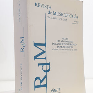Musicología, vol. XXVIII, 2005, nº 1: Actas del VI Congreso de la Sociedad Española de MusicologíaPRÓLOGOMariano LAMBEADISCURSO INAUGURALRosario ÁLVAREZMESA IPonente: Carlos VILLANUEVAMusicología e interpretación musicalComunicaciones-Juan Carlos ASENSIO PALACIOS: La ornamentación del canto llano, el canto eugeniano y las melodías «mozárabes» de los cantorales de Cisneros-Josemi LORENZO ARRIBAS: ¿Una atribución a una compositora castellana de principios del siglo XIV? Nuevas interpretaciones para una polémica en torno al Códice de Las Huelgas-Mercedes CASTILLO FERREIRA: El ceremonial de «La Salve de Nuestra Señora en los sábados y en sus fiestas» (1632) en la Abadía del Sacromonte de Granada-Mónica GARCÍA VELASCO: Repertorio didáctico español en el marco de la enseñanza para cuerda en el Conservatorio de Madrid en el siglo XIX: obras para violín, violoncello y violaMESA IIPonente: María GEMBERO USTÁRROZEl patrimonio musical español y su gestiónComunicaciones-María SANHUESA FONSECA: La música en el Archivo Capitular de Oviedo (E: OV): una (re)catalogación-Rosa Mª CONDE LÓPEZ: La música litúrgica monódicA en la Catedral de Santander (ss. XVI al XIX)-Lorena LÓPEZ COBAS: Patrimonio musical inesperado: el caso del Archivo del Monasterio de San Paio de Antealtares de Santiago de Compostela-Marcos ANDRÉS VIERGE: Patrimonio musical de Navarra-Esther BURGOS BORDONAU: El patrimonio musical de la Biblioteca de la ONCE-Isabel SAAVEDRA ROBAINA - Lothar SIEMENS HERNÁNDEZ: El asociacionismo musical en España: el camino hacia un marco legal-María Teresa DÍAZ MOHEDO: La Iglesia Colegial de Antequera y su capilla de música en la segunda mitad del siglo XVIII-María José DE LA TORRE MOLINA: Tradición e innovación en las capillas catedralicias españolas: las Constituciones de 1766 de la Capilla de Música de la Catedral de Málaga y su vigencia en el primer tercio del siglo XIX-Sandra MYERS BROWN: Las desamortizaciones eclesiásticas del siglo XIX en España y sus consecuencias sobre la música (Madrid y Toledo)-Esteban ELIZONDO IRIARTE: La obra para órgano de Luis Urteaga Iturrioz (1882-1960)-Lidia INSARRALDE: Los guitarreros españoles en la primera mitad del siglo XVIII: la vida de la corporación y la transmisión del saber-Germán LABRADOR LÓPEZ DE AZCONA: La datación de la obra de G. Brunetti (1744-1798): una propuesta de cronología comparada-Judith ORTEGA: Repertorio musical en la casa de Benavente-Osuna. El «Yndice de música» de la condesa-duquesa de Benavente de 1824-Juan Pablo FERNÁNDEZ-CORTÉS: El mecenazgo musical de Mariano Téllez Girón, XII Duque de Osuna (1844-1882)-José Antonio OLIVER GARCÍA: Aproximación al teatro lírico en la Granada romántica (1832-1850)-Belén VARGAS LIÑÁN: La música en El Álbum Granadino: un periódico intelectual de mediados del siglo XIX-Aimée GUERRERO FERNÁNDEZ: Presencia cubana en la zarzuela españolaMESA IIIPonente: José Antonio GÓMEZ RODRÍGUEZReflexiones en torno a la historia de la Etnomusicología en EspañaComunicaciones-Miguel Ángel BERLANGA FERNÁNDEZ: El bajo Guárdame las vacas y las músicas tradicionales en el sureste español-Enrique CÁMARA DE LANDA: Algunos comentarios acerca de las actuales prácticas musicales en la provincia de Soria-Ana POZO NUEVO: El concepto de música celta en la cultura asturiana-Mª Esperanza CLARES CLARES: Bandas y música en la calle: una visión a través de la prensa en las ciudades de Murcia y Cartagena (1800-1875)-Francisco José GARCÍA GALLARDO: Música y Agrupaciones de Carnaval a finales del siglo XX en Andalucía Occidental. La revitalización festiva y el renacimiento del Carnaval-Mª Dolores GONZÁLEZ CANALEJO: Las canciones infantiles españolas desde la perspectiva de género (1900-1950)-María Jesús MARTÍN ESCOBAR: Transformaciones en la oralidad musical infantil-Susana MORENO FERNÁNDEZ: Propuestas metodológicas para el estudio de un movimiento de revival musical-Mª del Pilar BARRIOS MANZANO: Danza y ritual en la tradición extremeñaMESA IVPonente: Ramón SOBRINOAnálisis musical. De las metodologías del análisis al análisis de las metodologíasComunicaciones-Pedro GONZÁLEZ CASADO: Hacia una revisión del método tradicional de análisis de la modalidad gregoriana: aplicación de modelos gráficos-Jordi RIFÉ I SANTALÓ: El motete Dixit Rex de Tomás Milans al monarca Luis I (1724)-Xavier DAUFÍ: Estudio de la estructura de las arias de los oratorios de Francesc Queralt (1740-1825)-Josefa MONTERO GARCÍA: La música de cámara de José Lidón (1748-1827)-María Encina CORTIZO RODRÍGUEZ: Análisis comparativo de las primeras óperas de Verdi y Solera, e Ildegonda de Arrieta-Víctor SÁNCHEZ SÁNCHEZ: Análisis de las primeras óperas de Conrado del Campo: entre Wagner y el nacionalismo-Gemma SALAS VILLAR: Análisis de la balada para piano y géneros afines en el piano romántico español-Yvan NOMMICK: La intertextualidad: un recurso fundamental en la creación musical del siglo XX-Julio OGAS: Identidad, hibridación y policentrismo. Una propuesta de análisis semiótico desde la música latinoamericana del siglo XX-Iván IGLESIAS: La hibridación musical en España como proyección de identidad nacionaI orientada al mercado: el jazz-flamenco-Elena TORRES CLEMENTE: Manuel de Falla y El retablo de maese Pedro: una reinterpretación del romance español