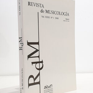 Revista de Musicología, vol. XXXI, 2008, nº 1 - Guiseppe Fiorentino: " La música de hombres y mugeres que no saben de música": polifonía de tradición oral en el Renacimiento español- María Asunción Flórez Asensio: " Salgan racionales ruiseñores". Músicos de las compañías teatrales de Madrid durante el siglo XVII- Lorena López Cobas: Las bandas de música en Galicia: aproximación al caso de la ciudad de A Coruña en el siglo XIX- Enrique Mejías García: " La Correspondencia de los Bufos" (1871). Ideología de un teatro musical divertido en una España en transformación- Esteban Elizondo Iriarte: La obra para órgano de Eduardo Torres (1872-1934)- Desirée García Gil: Cartas que llegaron desde Francia. Un universo epistolar de Frederic Mompou durante sus años en París- Rosa Fernández García: La ópera "El viaje a Simorgh" de José María Sánchez VerdúReflexiones:- Lothar Siemens: Sobre la ópera española y la ópera en español- Daniel Catalán: Ópera en españolReseñas bibliográficas- Josep Gaz: Venedicta et venerabilis i altres peces marianes. Introducció i estudi biogràfic de Josep Pujol. Edició de Bernat Cabré (Jordi Rifé i Santaló)- María Gembero Ustárroz (ed.): Estudios sobre música y músicos de Navarra (M. Pilar Alén)- María Gembero Ustárroz y Emilio Ros-Fábregas (eds.): La música y el Atlántico. Relaciones musicales entre España y Latinoamérica (Alejandro Vera)- Maricarmen Gómez Muntané: Las Ensaladas (Praga, 1581) (Mariano Lambea y Lola Josa)- Anne-Madeleine Goulet: Paroles de Musique (1658-1694). Catalogue des "Livres daires de différentes auteurs" publiés chez Ballard (Beatriz Montes)- Josep Maria Gregori i Cifré: Inventaris dels Fons Musicals de Catalunya. Vol. 1. Fons de la catedral-basílica del Sant Esperit de Terrasa (Andreu Guinart i Verdaguer)- Carolina Martín López: La trilogía Da Ponte-Mozart. De Sevilla a Europa (Jaume Radigales)- José Ignacio Palacios Sanz: Campanas en la provincia de Soria (Joaquín Díaz)