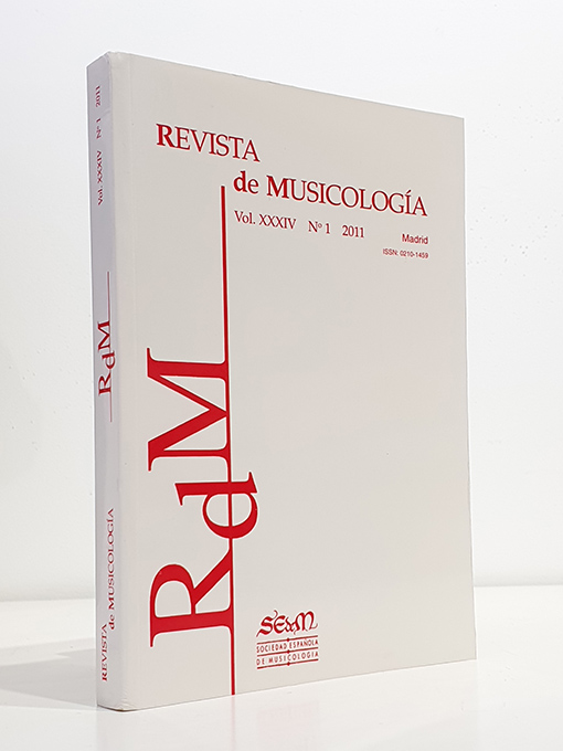 Libro: Revista de Musicología, vol. XXXIV, 2011, nº 1. | Autor: | Libros Bosch
