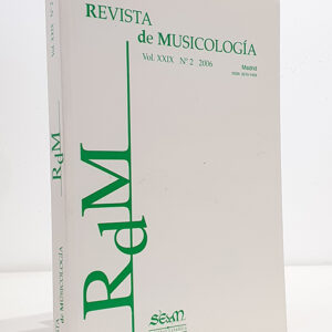 Revista de Musicología, vol. XXIX, 2006, nº 2.Mª Paz López-Peláez Casellas: Sobre la capital iluminada "M" que abre LAntica musica ridotta alla moderna practica de Nicola VicentinoEdward C. Pepe: The Installation by Tiburcio Sanz and Félix de Yzaguirre of the Jorge de Sesma Organ for Mexico City Cathedral: 1692-95Luis Robledo Estaire: Música y cofradías madrileñas en el siglo XVII: los Esclavos del Santísimo Sacramento de la Magdalena y los Esclavos del Santo Cristo de San GinésMaría Asunción Flórez Asensio: Los vientos se paran oyendo su voz: de "partes de música" a "damas de lo cantado". Sobre la evolución de la técnica vocal en el teatro español de los siglos XVII y XVIIILothar Siemens Hernández: José Rodríguez Martín (1754-1814), un destacado binstrumentista y compositor canario que emigró a VenezuelaAlberto Muñoz de Sus: Nuevas perspectivas sobre el tempo en la música del siglo XVIII y principios del XIX a partir de las indicaciones metronómicas antiguasIsabel Lozano-Martínez - Miguel Ángel Jiménez Arnáiz: Sucintas nociones de armonía y composición aplicadas a la guitarra por Félix Ponzoa y Cebrián. Manuscrito de música M/1003 de la Biblioteca Nacional (Madrid)Esteban Elizondo Iriarte: Cien años de música para órgano en el País Vasco y Navarra (1880-1980). La obra para órgano de Martín Rodríguez, Eduardo e Ignacio Mocoroa, José María Beobide y Tomás de ElduayenTesis doctorales:Juan Pablo Fernández-Cortés: El mecenazgo musical de las Casas de Osuna y Benavente (1733-1844). Un estudio sobre el papel de la música en la alta nobleza españolaFaustino Porras Robles: Los instrumentos musicales en el Románico Jacobeo. Estudio organológico, evolutivo y artístico-simbólicoReseñas bibliográficas:Lothar Siemens Hernández: Las canciones de trabajo en Gran Canaria. Estudio de una parcela de la etnomusicología insular.Germán Labrador López de Azcona: Gaetano Brunetti (1744-1798). Catálogo crtico, temático y cronológico.Matilde Olarte Martínez (ed.). La música en los medios audiovisualesAmaya Sara García Pérez: El concepto de consonancia en la Teoría Musical: de la Escuela Pitagórica a la Revolución CientíficaNoticias:VII Festival Internacional de Música de Tecla Española "Diego Fernández" (FIMTE 2006) (Cristina Bordas)I Maratón Global Scarlatti: "Scarlatón" (Luisa Morales)