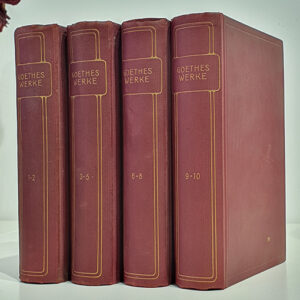 Goethes Werke. Auswahl in zehn Teilen (10 Teile in 4 Bd./ komplett!)