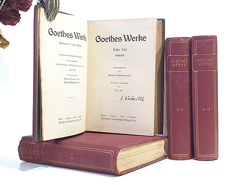 Libro: Goethes Werke. Auswahl in zehn Teilen (10 Teile in 4 Bd./ komplett!) | Autor: | Libros Bosch