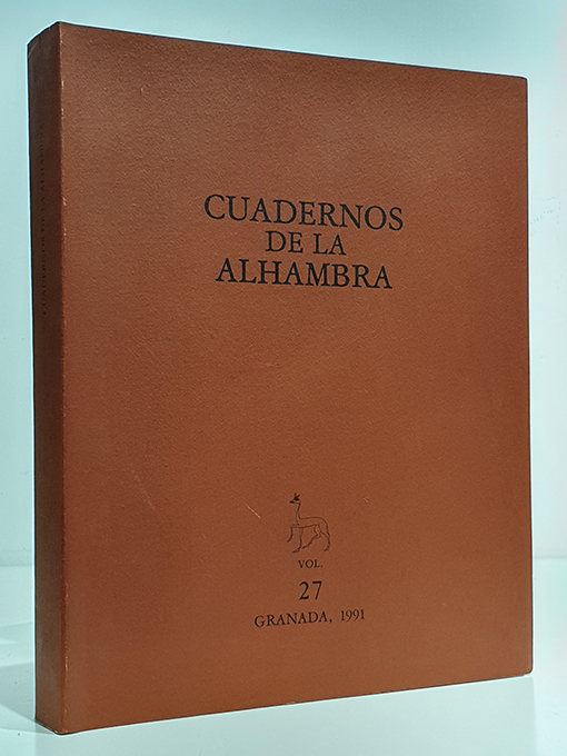 Libro: Cuadernos de la Alhambra. Vol. 27, 1991. [KAMAL BULLATA: Geometría de la lengua y gramática de la geometría; María Rosa Navarro: La cerámica de Marmuyas; Antonio MALPICA: El complejo hidraúlico de los Albercones; Darío CABANELAS: La fachada de Comares y la llamada Puerta de la Casa Real, et al.] | Autor: | Libros Bosch