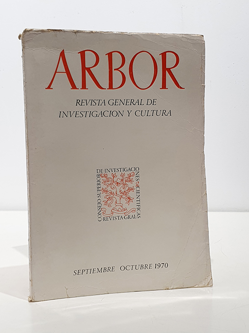 Libro: Arbor. Revista general de investigación y cultura. Tomo Septiembre - Octubre Nº 297 - 298 | Autor: | Libros Bosch