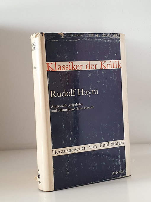 Libro: Klassiker der Kritik Rudolf Haym | Autor: | Libros Bosch