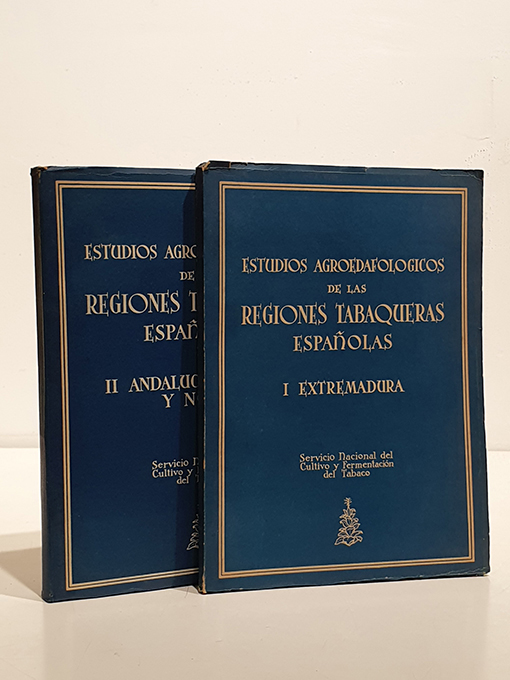 Libro: Estudios agroedafológicos de las regiones tabaqueras españolas. I y II: Extremadura y Andalucía, Levante y Norte respec. | Autor: | Libros Bosch