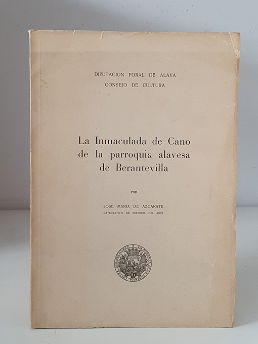 Libro: La Inmaculada de Cano de la parroquia alavesa de Berantevilla. | Autor: | Libros Bosch