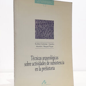 Técnicas arqueológicas sobre actividades de subsistencia en la prehistoria. Cuadernos de Historia, 13.
