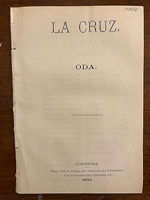 Libro: La Cruz. Oda. | Autor: | Libros Bosch